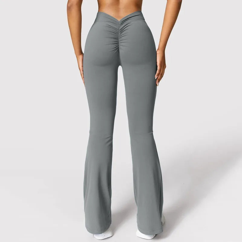 Women V-back High Waist Active Leggings with Butt Lift