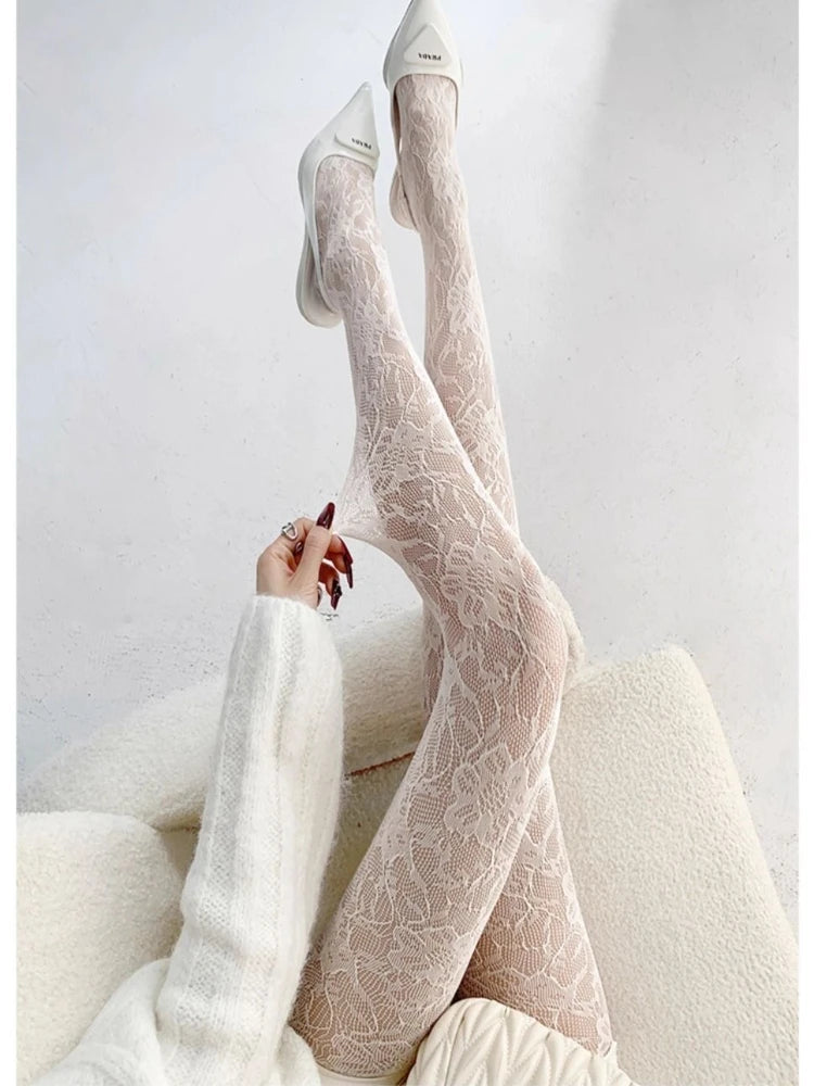 Femme Floral Lace Tights