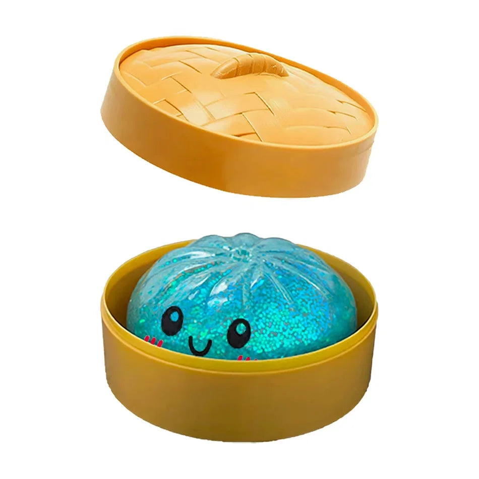 Mystery Random Dumpling Squishies Cute Colorful Bun Toy Stress Relief Fidget