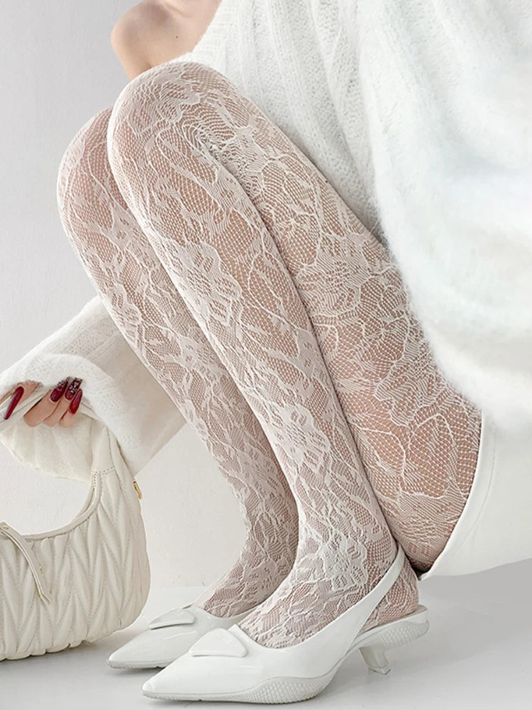 Femme Floral Lace Tights