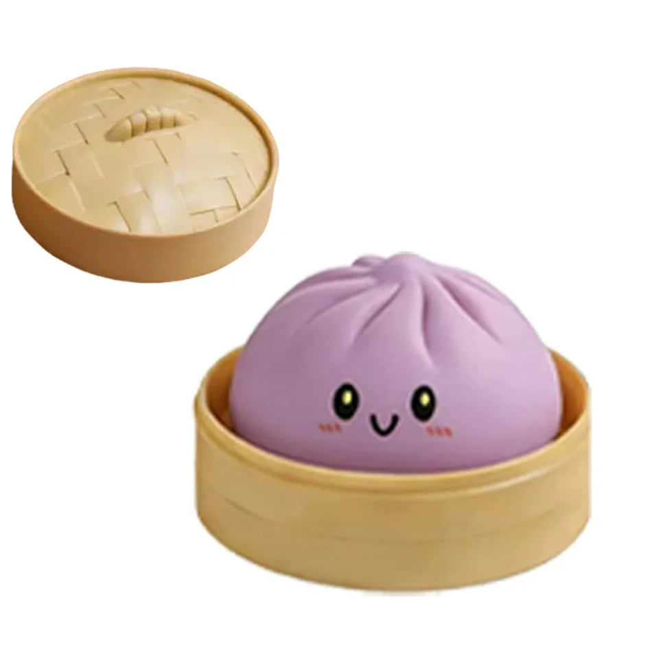 Mystery Random Dumpling Squishies Cute Colorful Bun Toy Stress Relief Fidget
