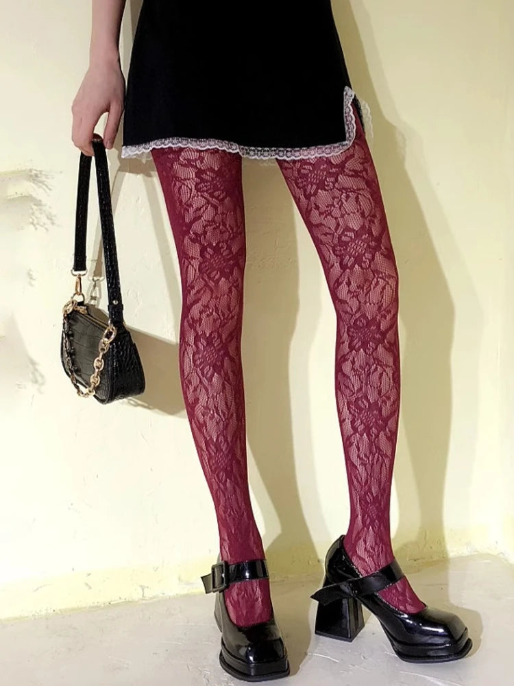 Femme Floral Lace Tights