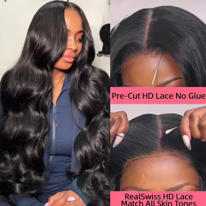 250 Density Glueless Brazilian Body Wave Hd Lace Front Wigs