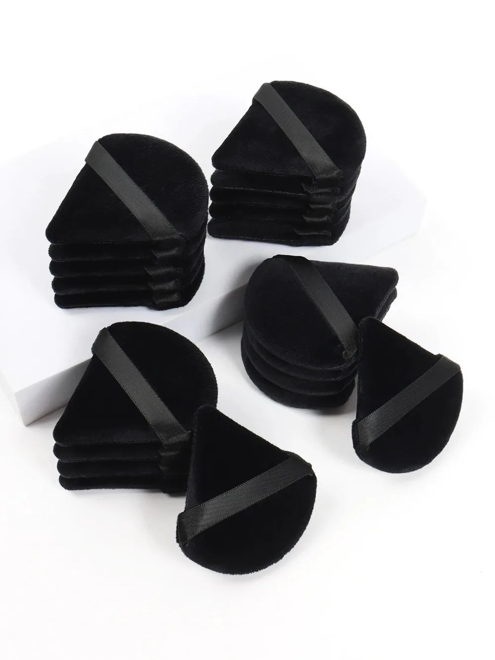 Black Triangle Powder Puff Velvet Makeup Sponge