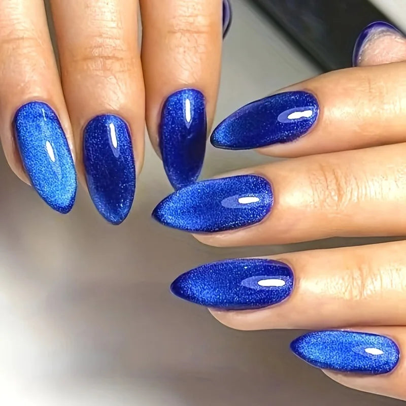Glossy Cat Eye Full Glam Press On Nails
