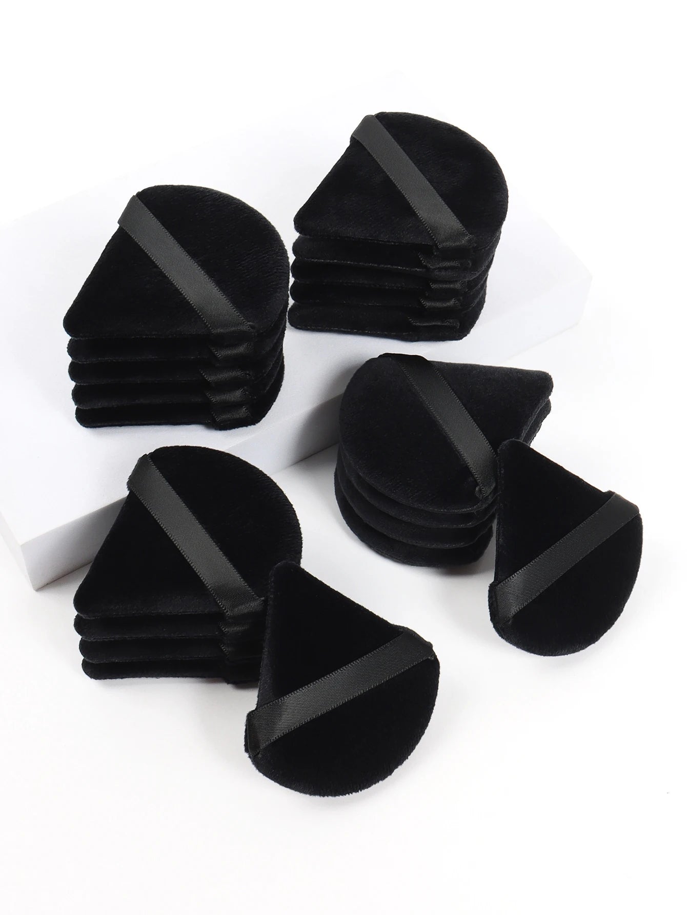 Black Triangle Powder Puff Velvet Makeup Sponge