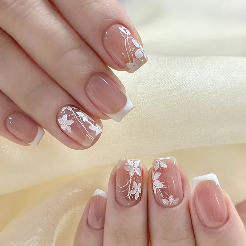 Romantic Y2k Almond Cutesy Press On Nails