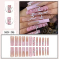 Ultra Long Extravagant Diamond Glossy Press On Nails