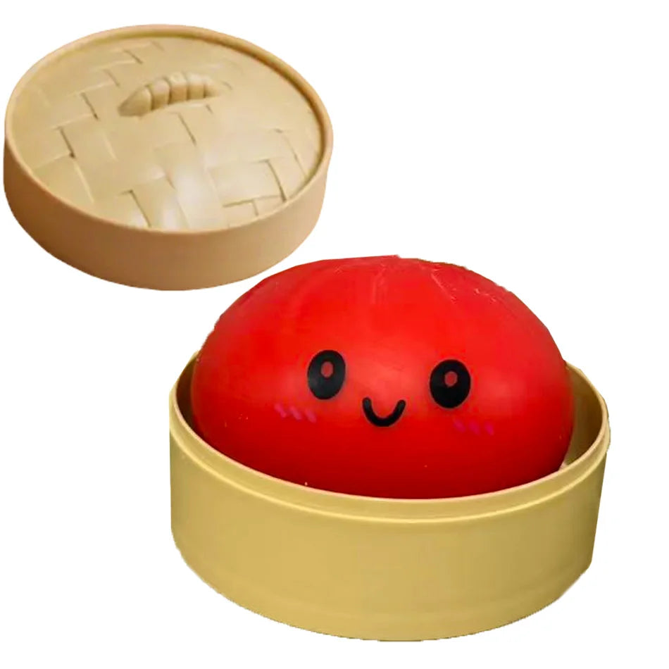 Mystery Random Dumpling Squishies Cute Colorful Bun Toy Stress Relief Fidget