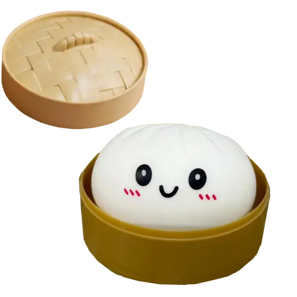 Mystery Random Dumpling Squishies Cute Colorful Bun Toy Stress Relief Fidget