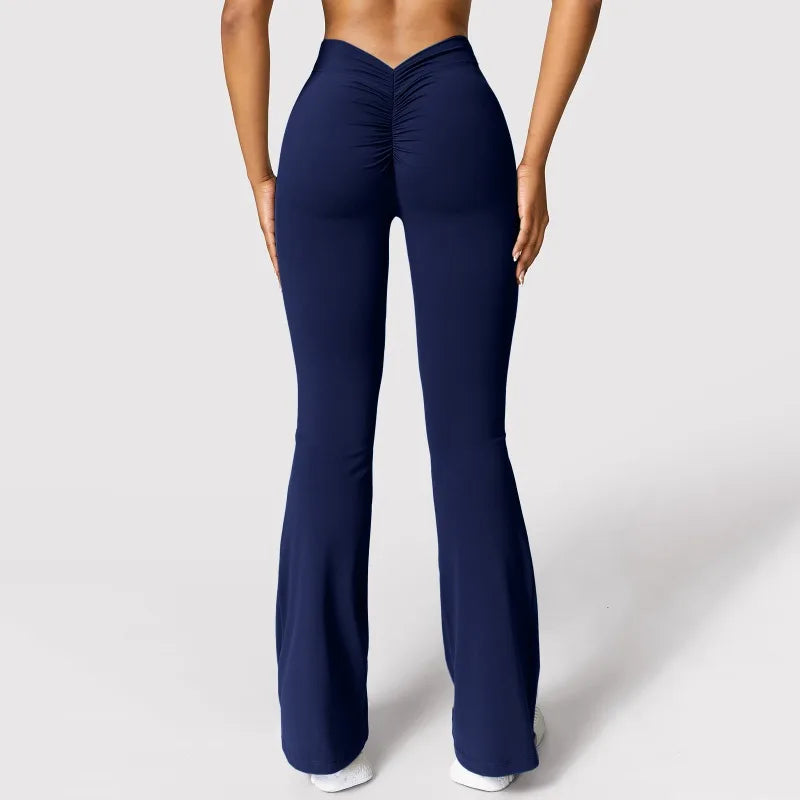 Women V-back High Waist Active Leggings with Butt Lift