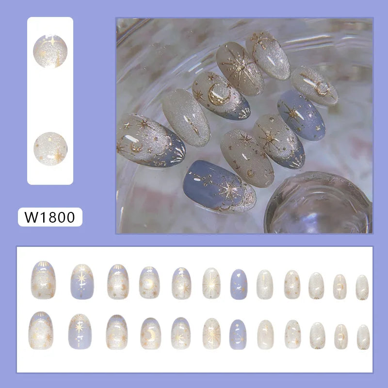 Romantic Y2k Almond Cutesy Press On Nails
