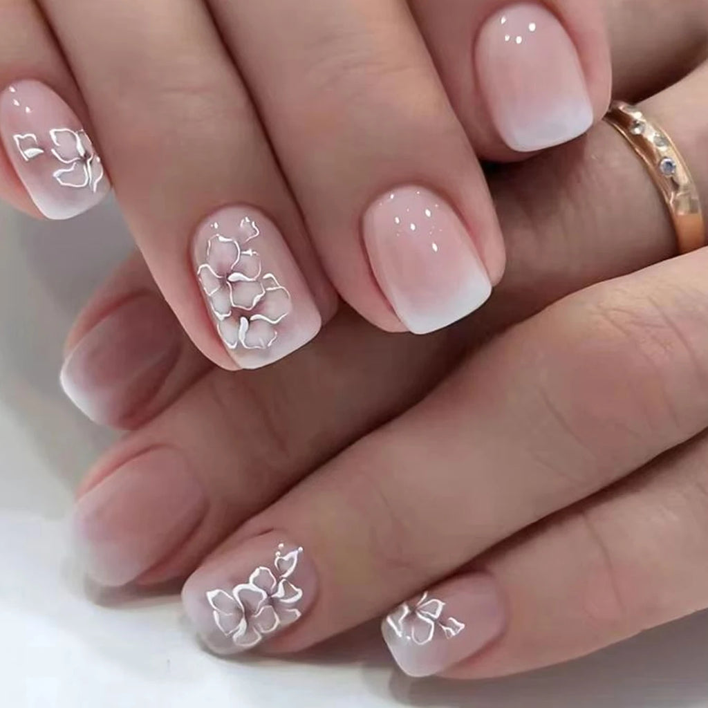 Y2K Short Square Cute Press On Nails