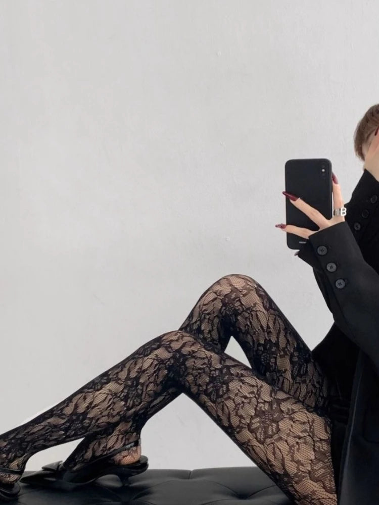 Femme Floral Lace Tights