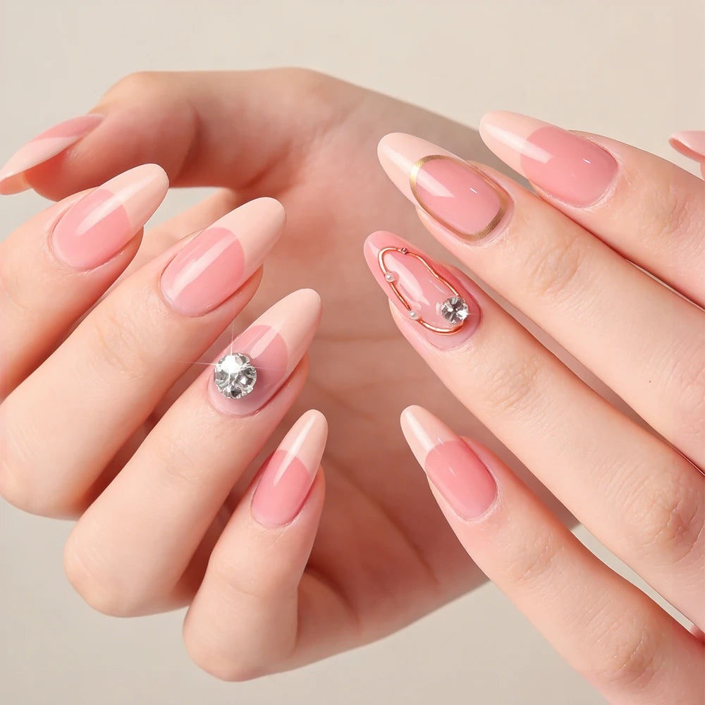 Stunning Retro Flower Y2k Caviar Bead Floral Press on Nails