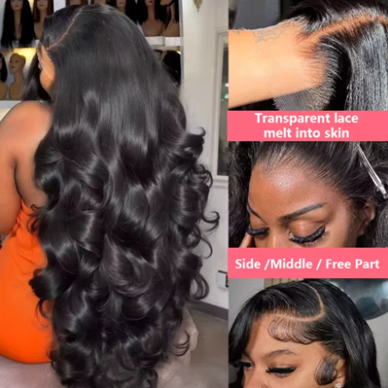 250 Density Glueless Brazilian Body Wave Hd Lace Front Wigs