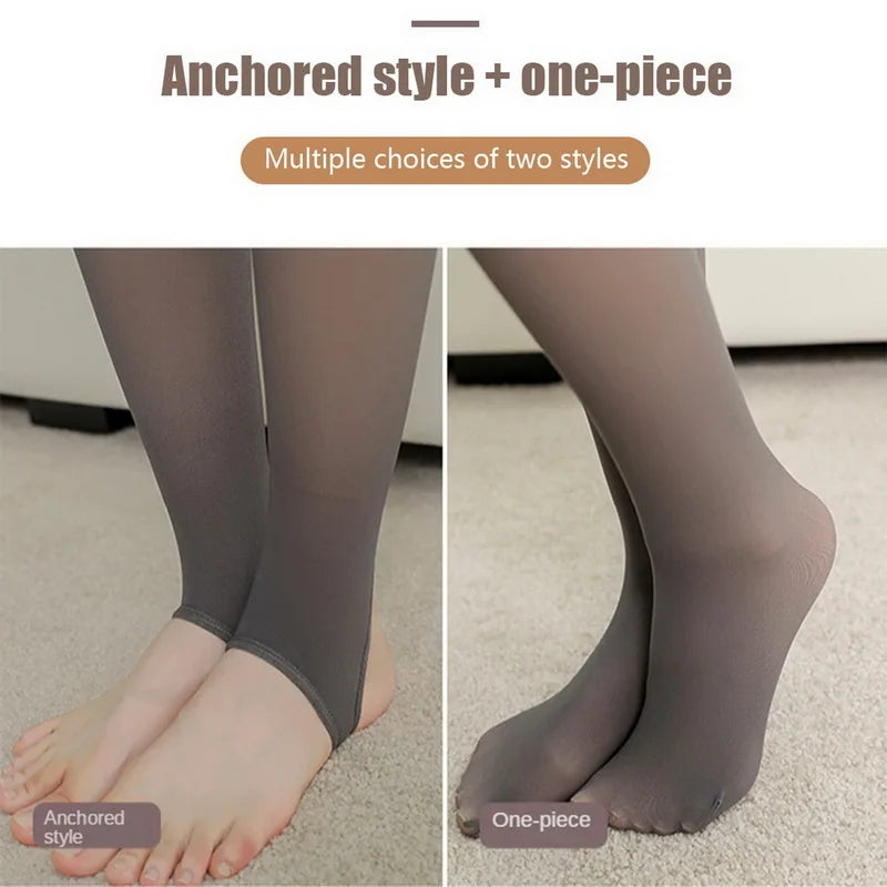 Fleece-Lined Thermal Tights