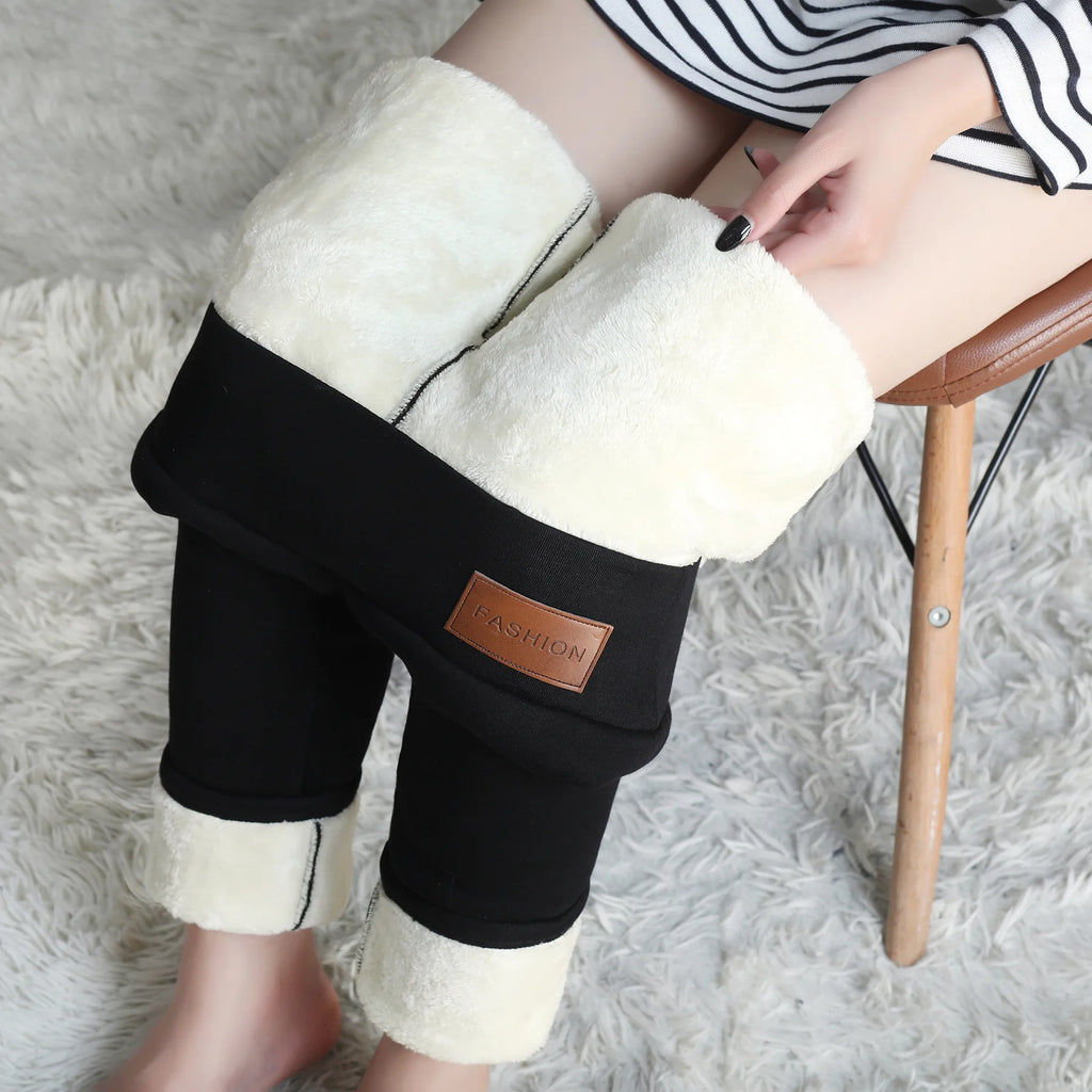 Fleece-Lined Thermal Tights
