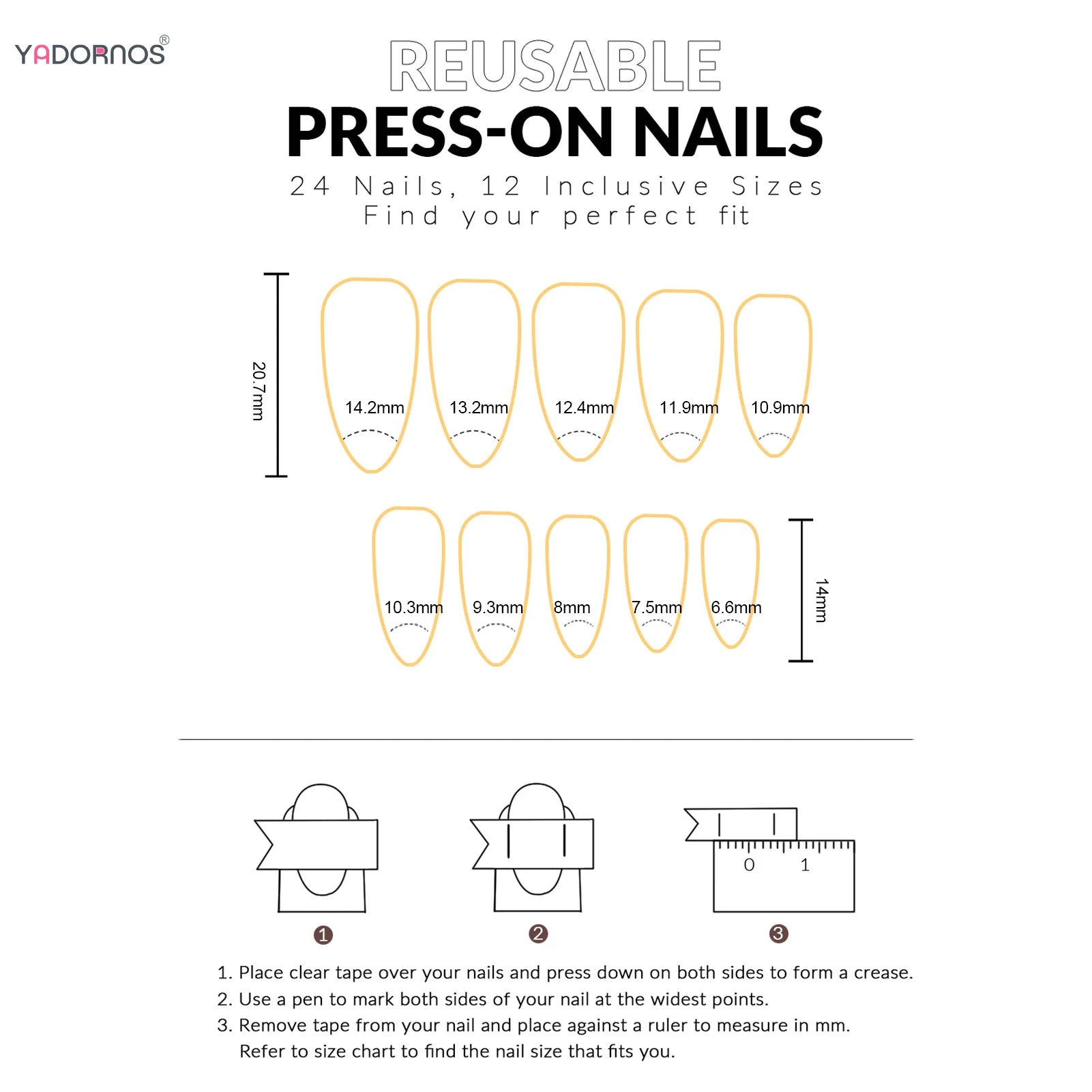 Glossy Cat Eye Full Glam Press On Nails