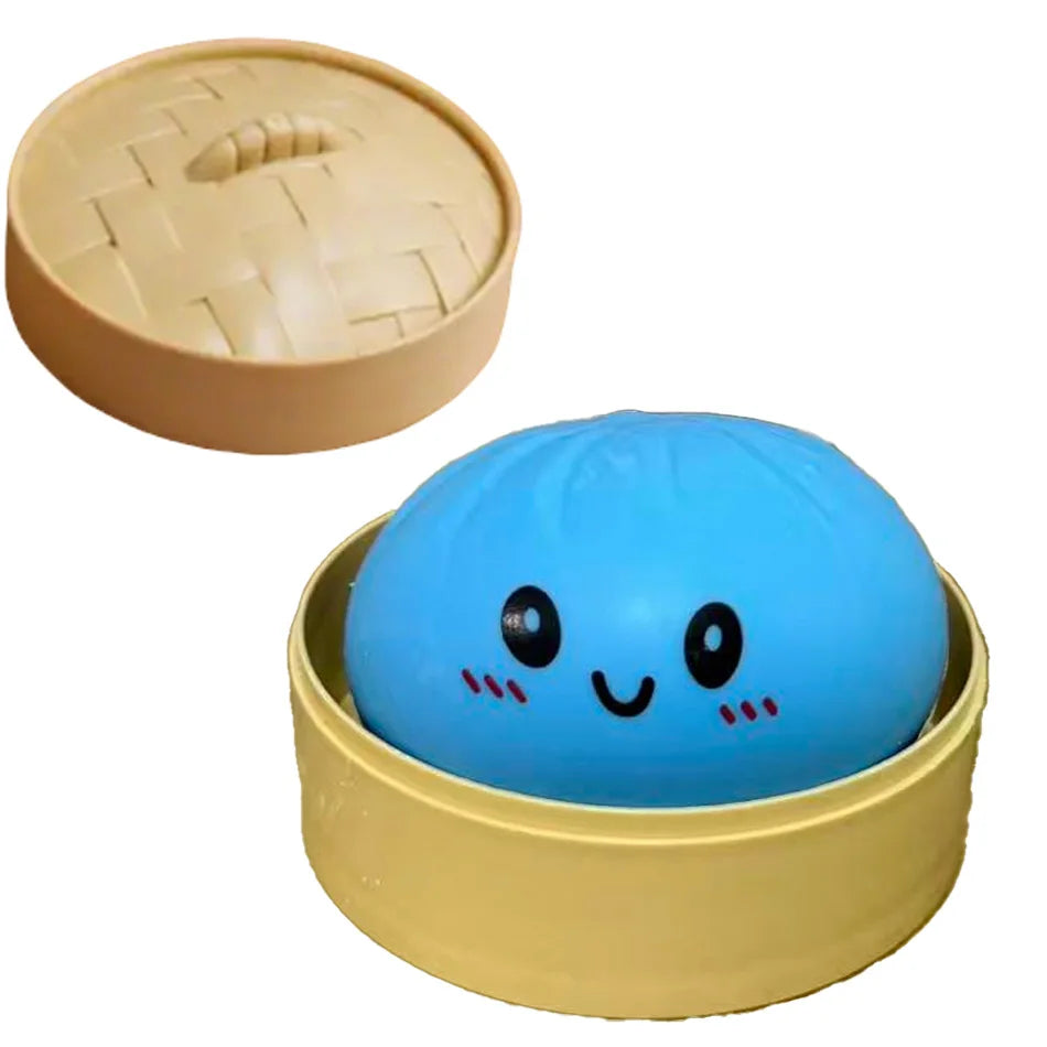Mystery Random Dumpling Squishies Cute Colorful Bun Toy Stress Relief Fidget