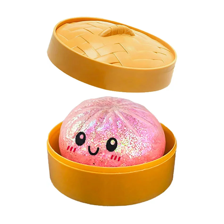 Mystery Random Dumpling Squishies Cute Colorful Bun Toy Stress Relief Fidget