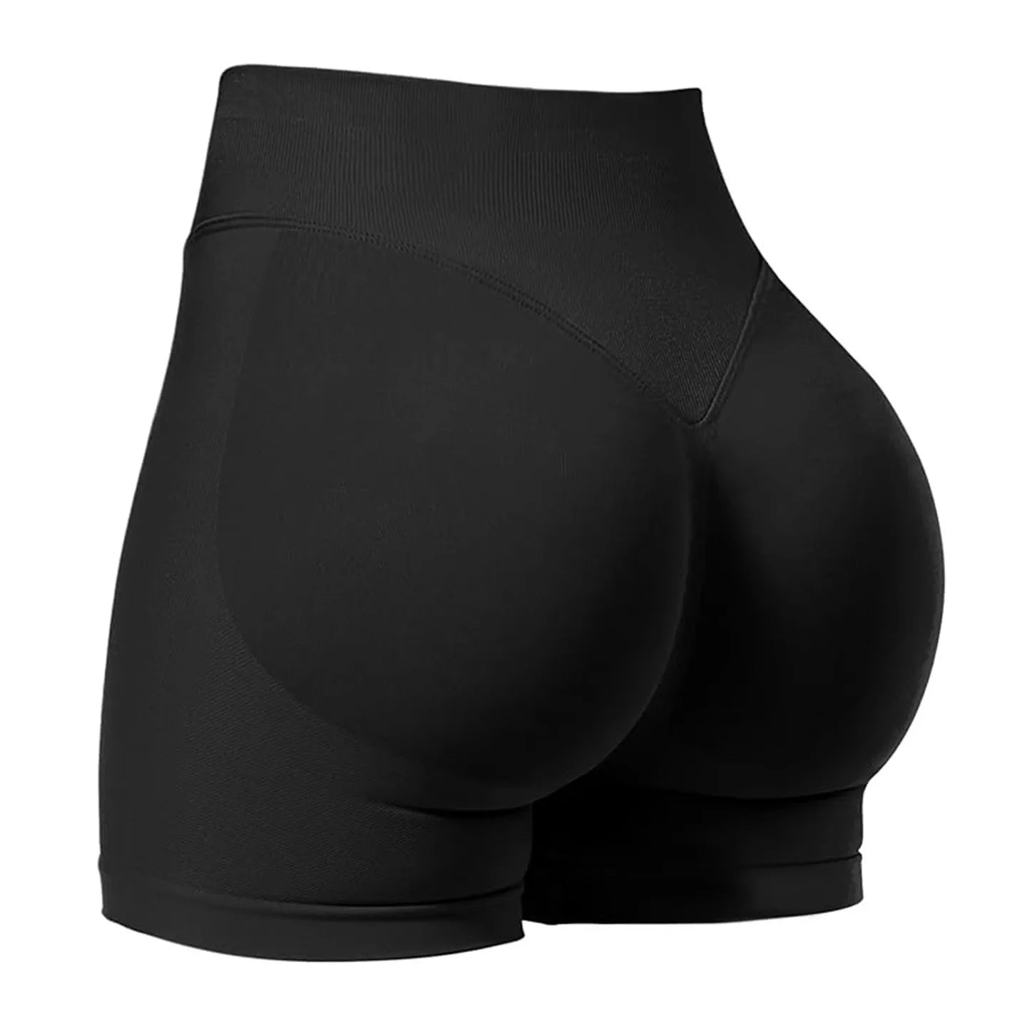 High stretch hip lifting fitness yoga shorts with no awkward lines