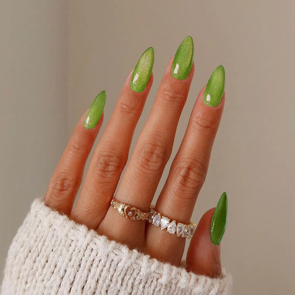 Glossy Cat Eye Full Glam Press On Nails