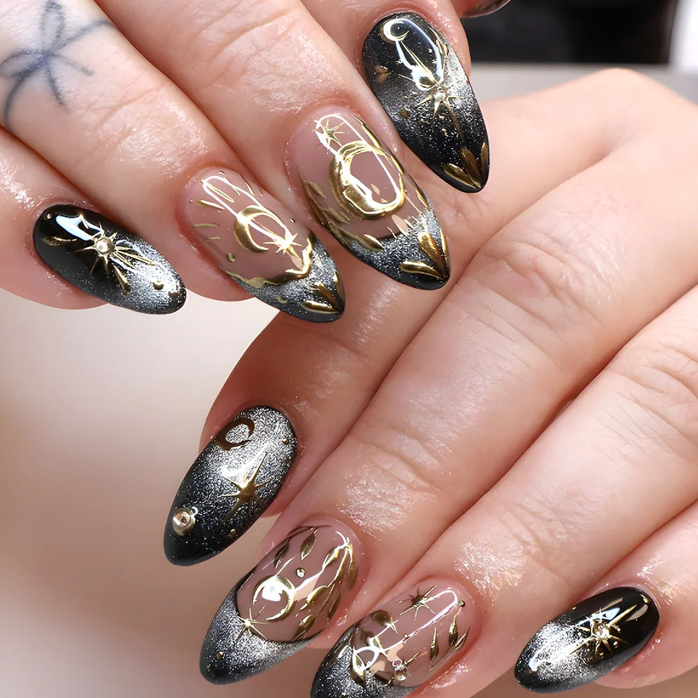 Romantic Y2k Almond Cutesy Press On Nails