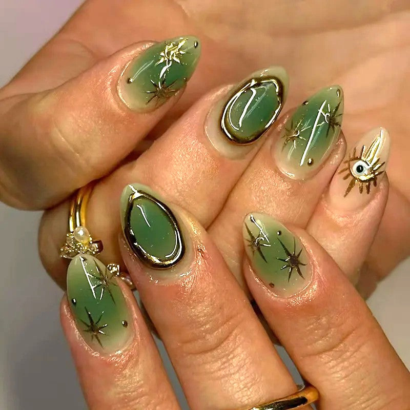 Romantic Y2k Almond Cutesy Press On Nails