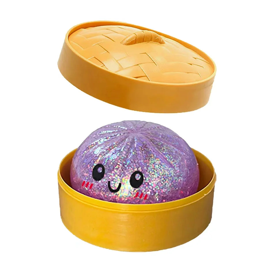 Mystery Random Dumpling Squishies Cute Colorful Bun Toy Stress Relief Fidget