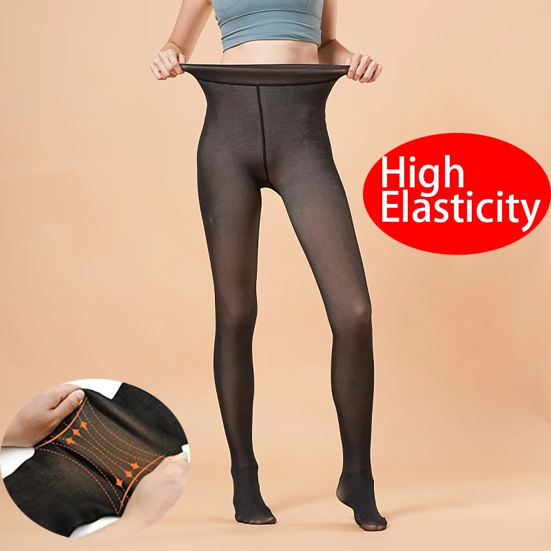 Fleece-Lined Thermal Tights