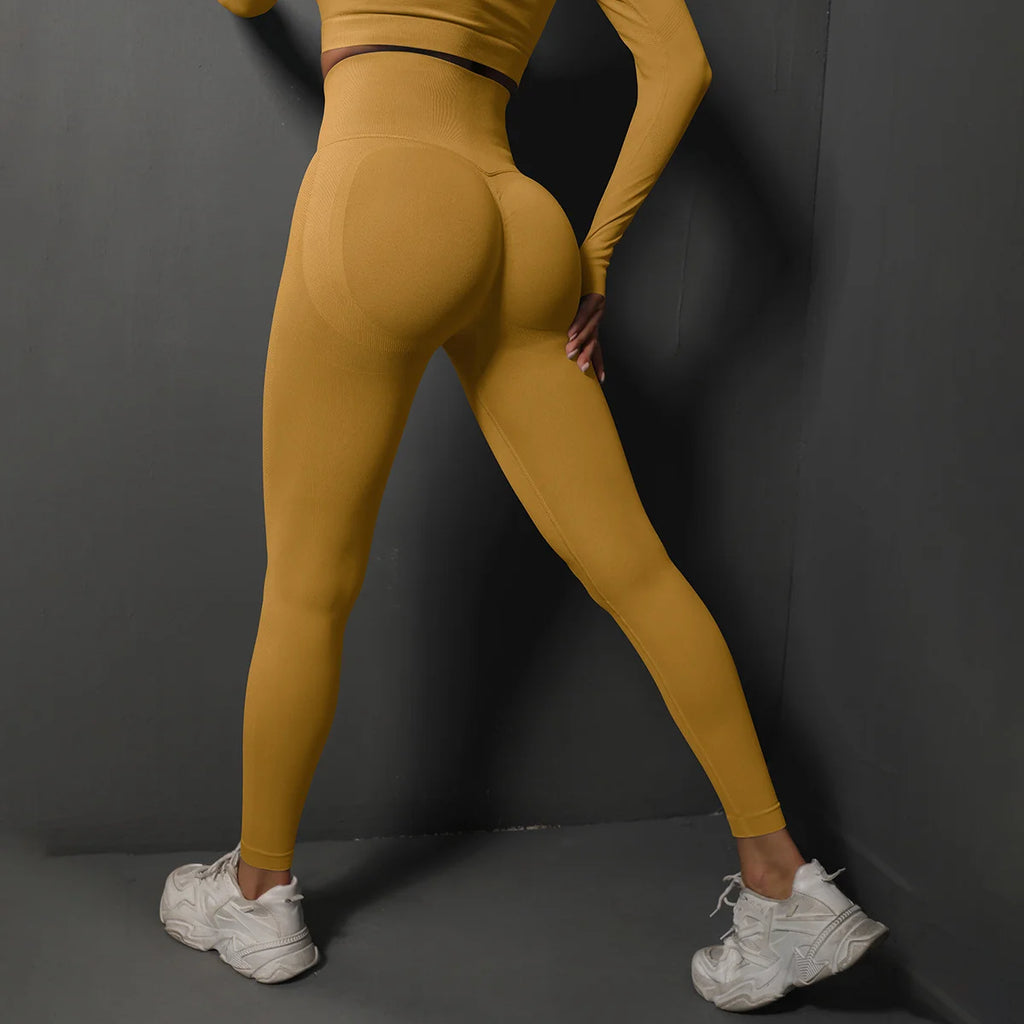 High Waist Seamless Yoga Push Up Leggings