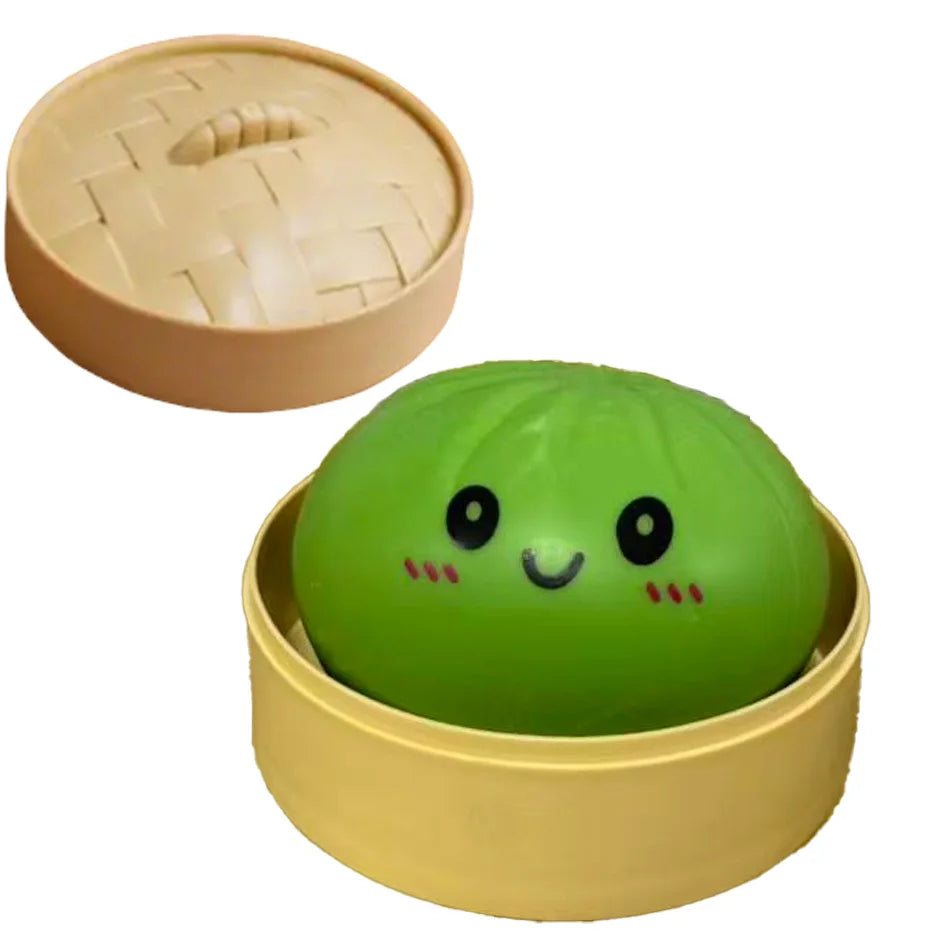 Mystery Random Dumpling Squishies Cute Colorful Bun Toy Stress Relief Fidget