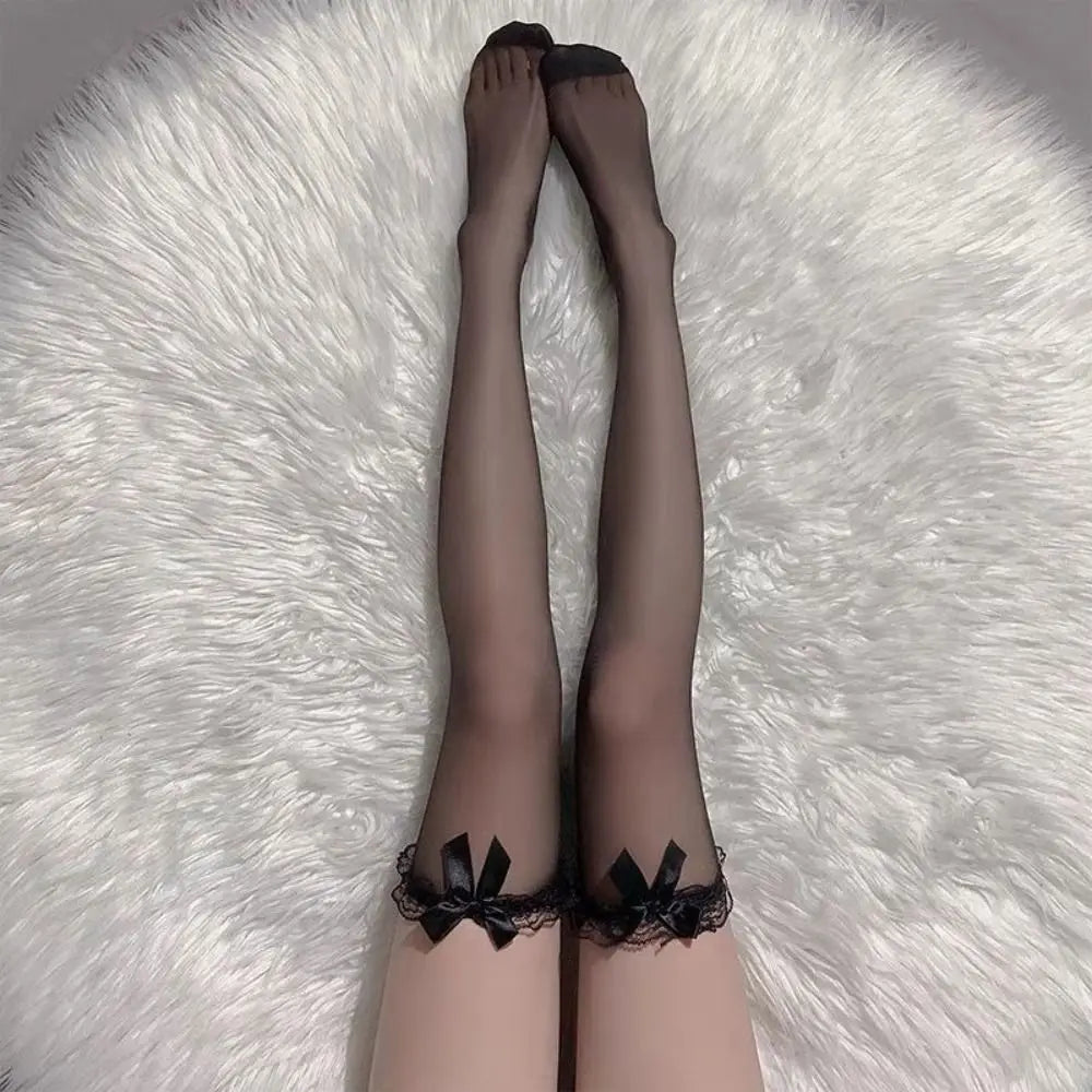 Sexy Overknee Long Thigh High Fishnet Stockings Lace Mesh Legging
