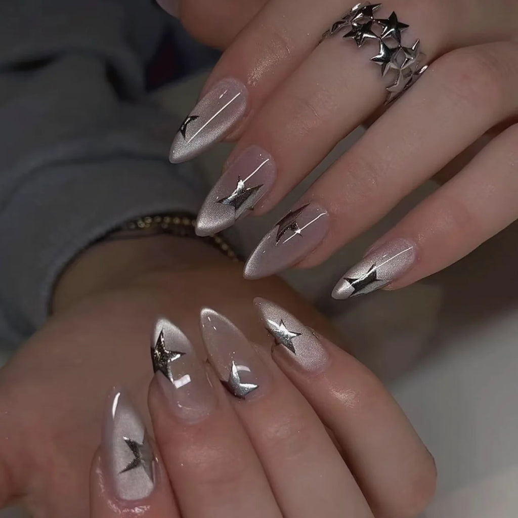 Romantic Y2k Almond Cutesy Press On Nails