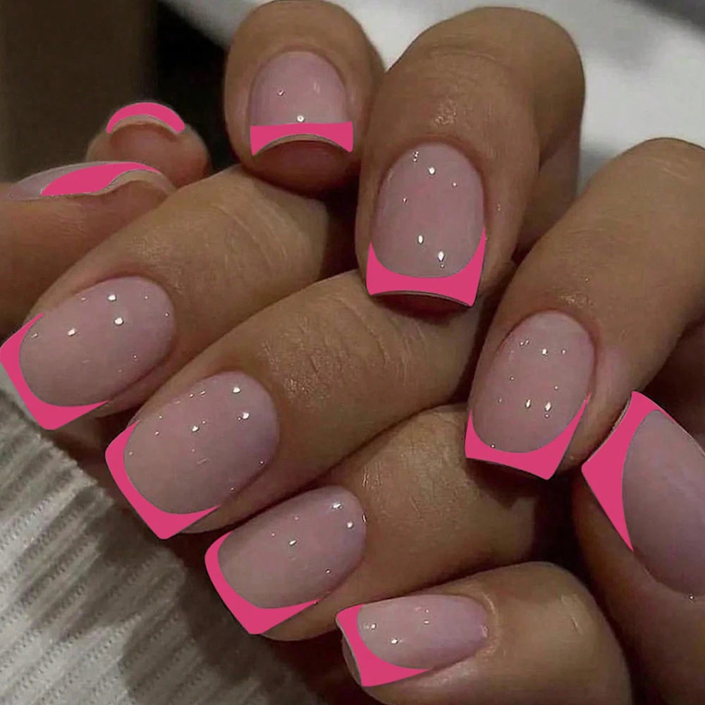 Y2K Short Square Cute Press On Nails