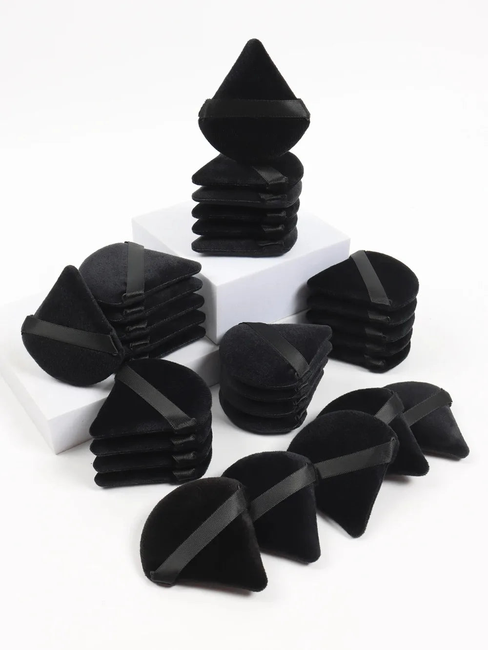 Black Triangle Powder Puff Velvet Makeup Sponge