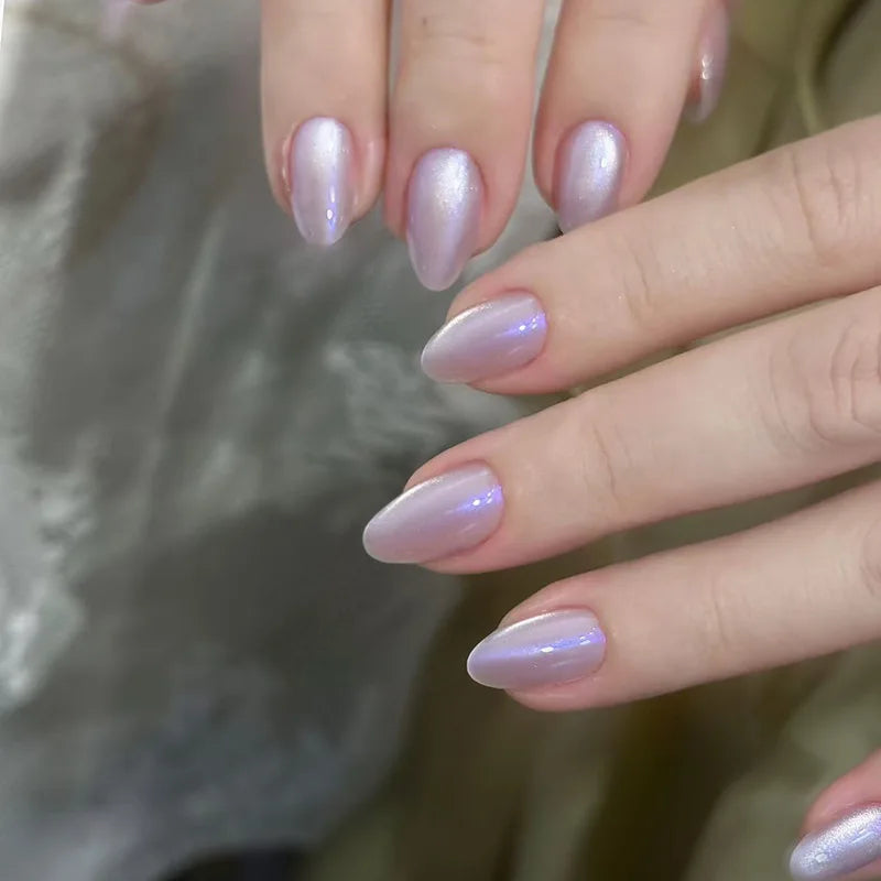Glossy Cat Eye Full Glam Press On Nails