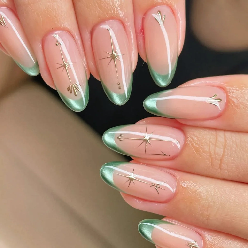 Romantic Y2k Almond Cutesy Press On Nails