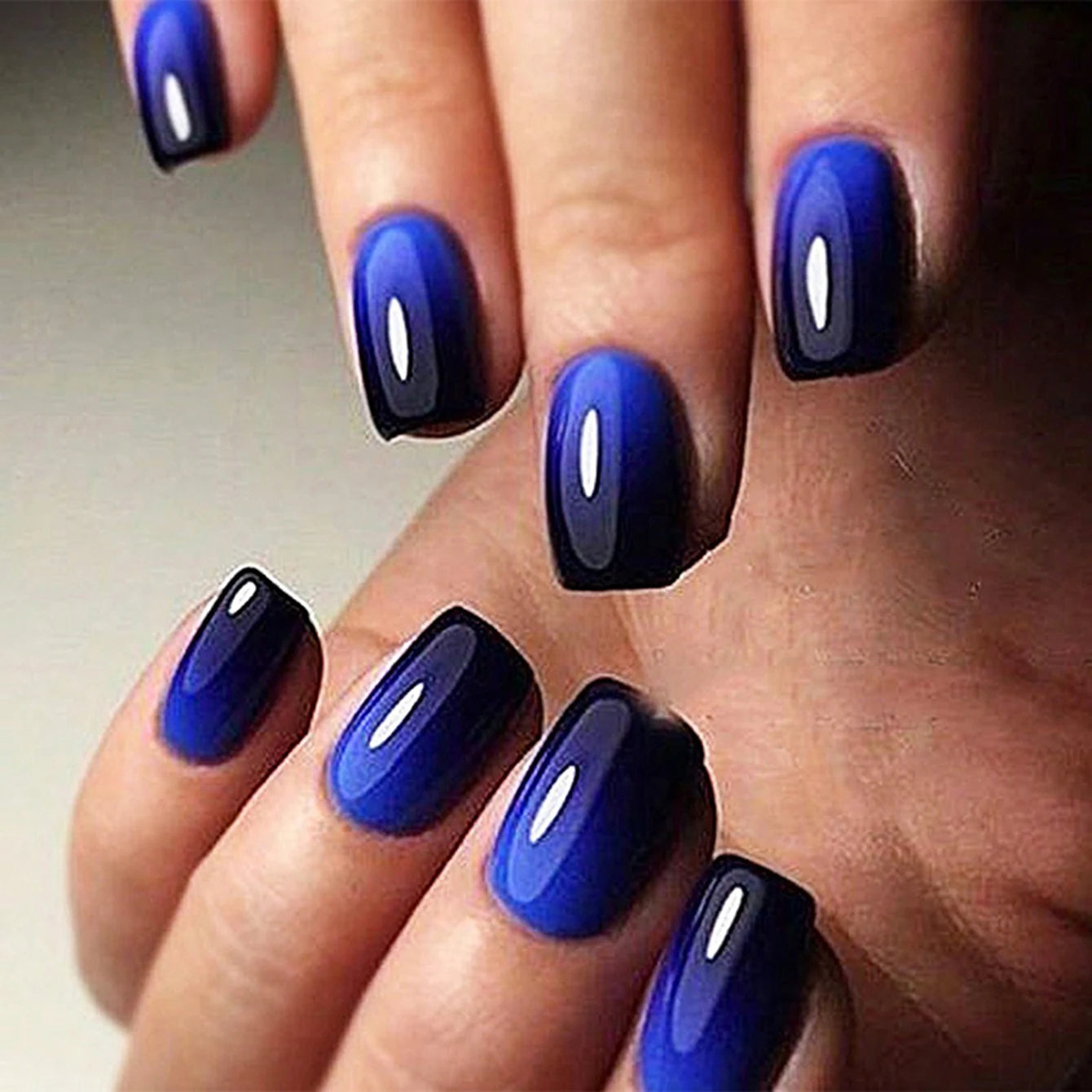 Square French Tip Y2K Press on Nails