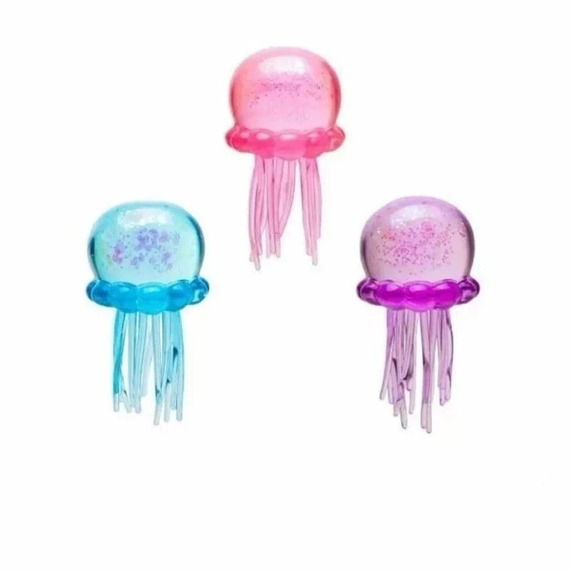 Needoh Fuzz Ball Jellyfish Squishy Toy Blind Box Random Color Soft Stress Relief