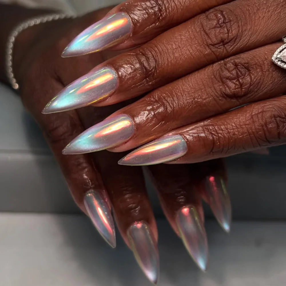 Glossy Cat Eye Full Glam Press On Nails