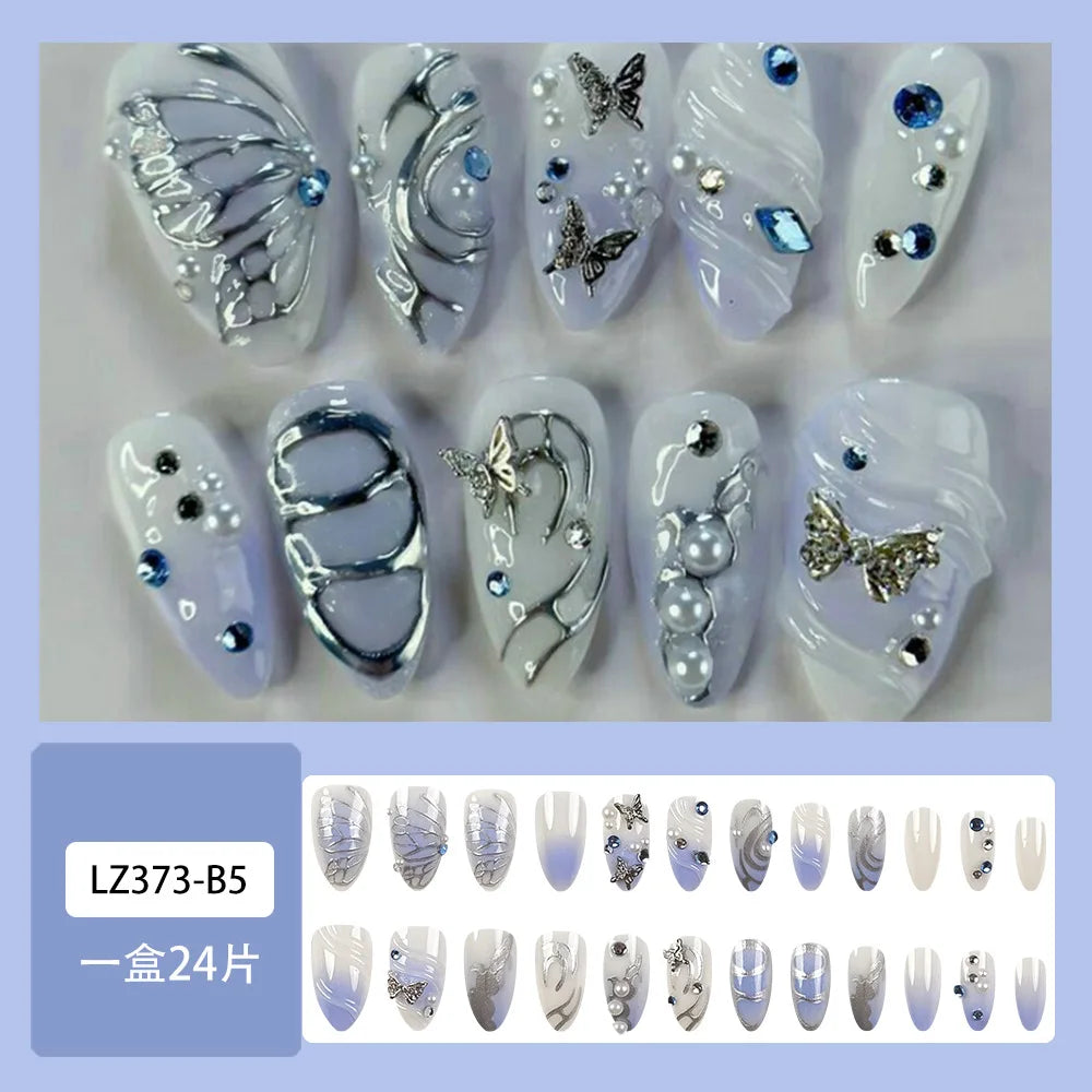 Romantic Y2k Almond Cutesy Press On Nails