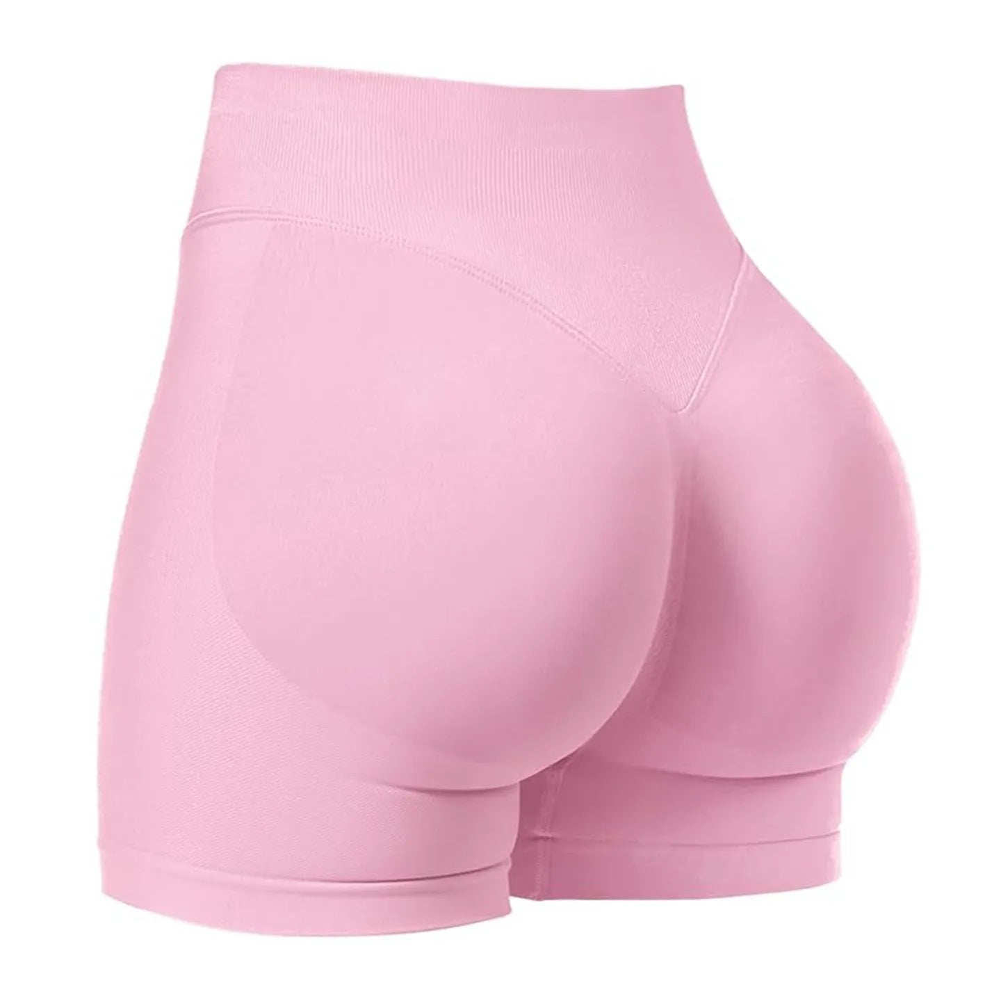 High stretch hip lifting fitness yoga shorts with no awkward lines