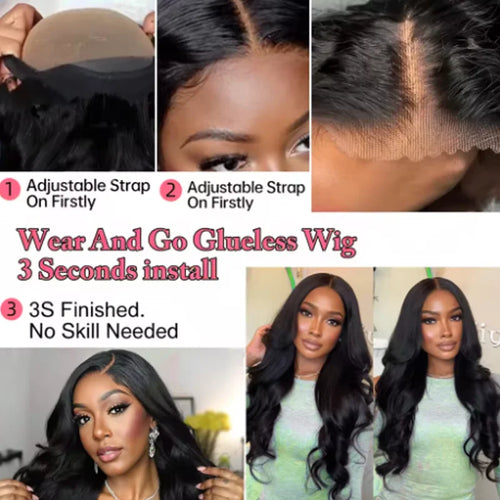 250 Density Glueless Brazilian Body Wave Hd Lace Front Wigs