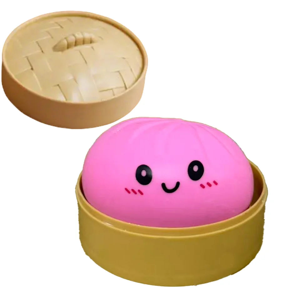 Mystery Random Dumpling Squishies Cute Colorful Bun Toy Stress Relief Fidget