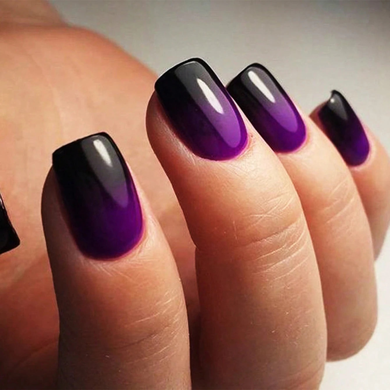 Square French Tip Y2K Press on Nails