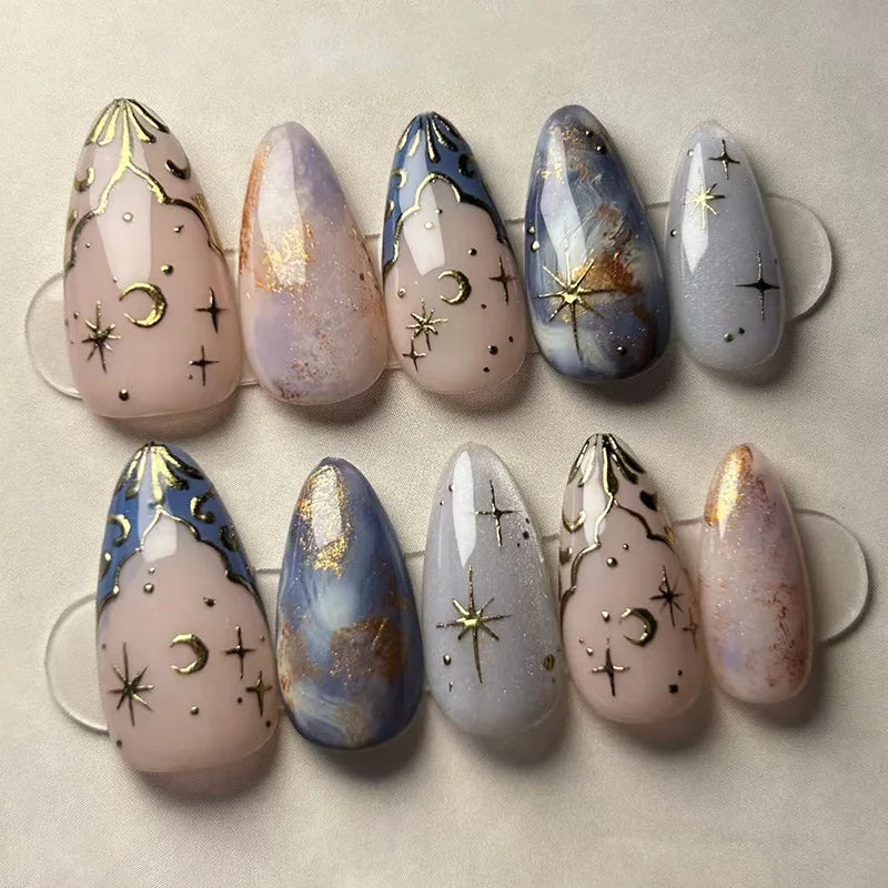 Romantic Y2k Almond Cutesy Press On Nails