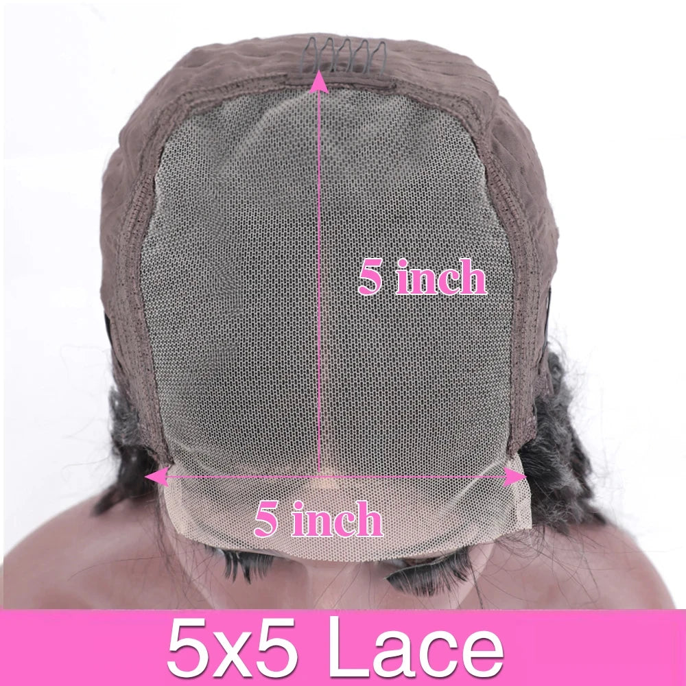HD Human Hair Brazilian  Lace Front Wig Preplucked