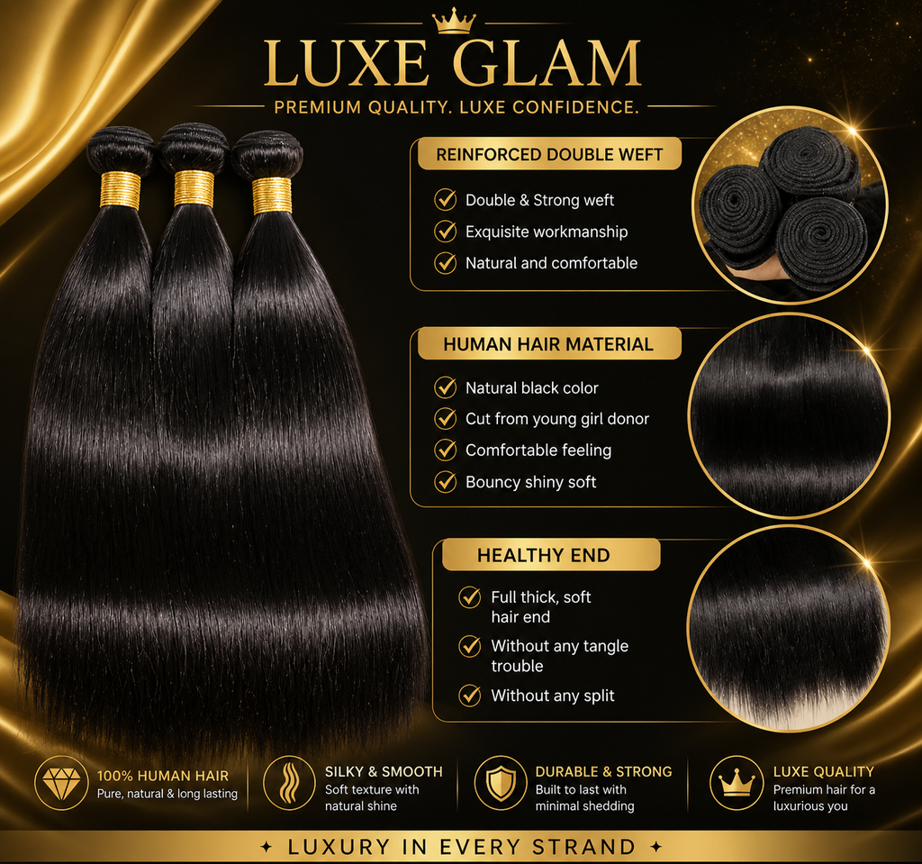 Silky Straight Human Hair Brazilian Remy Bundles